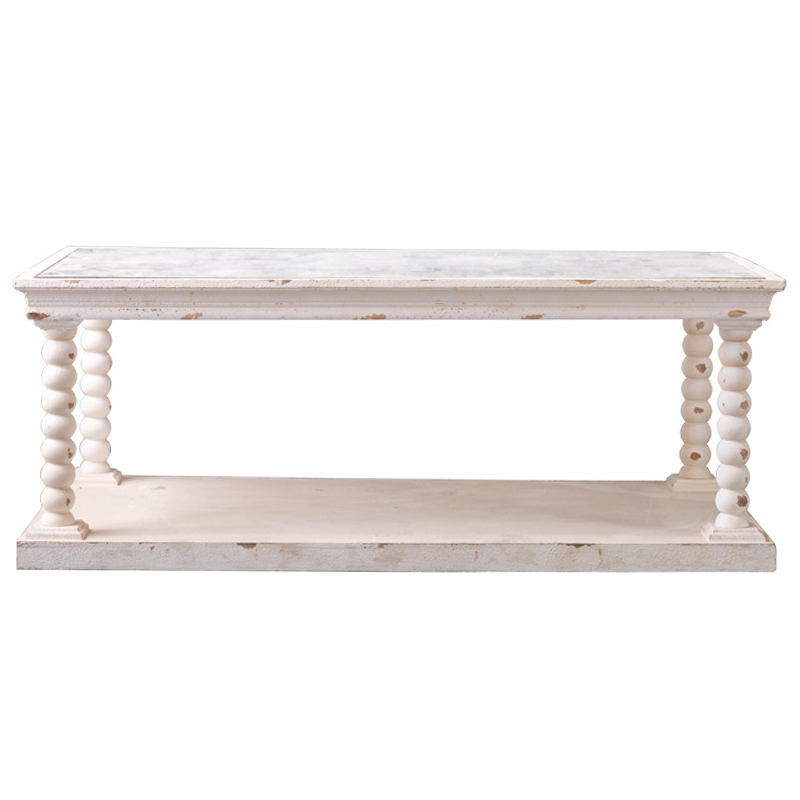 Кофейный стол Claude Provence Coffee Table Древесина Белый Кофейный стол Claude Provence Coffee Table Древесина Белый в Тюмени | Loft Concept
