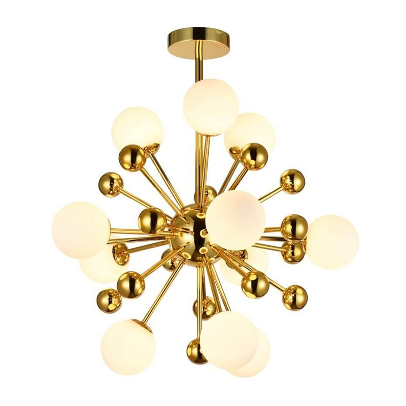 Люстра Magic Circus Sputnik Chandeliers 85 Белый Золотой Люстра Magic Circus Sputnik Chandeliers 85 Белый Золотой в Тюмени | Loft Concept