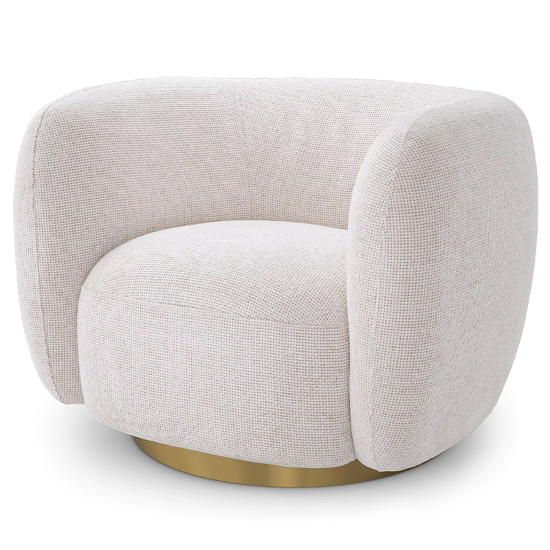Кресло Eichholtz Swivel Chair Roxy Молочный Латунь Молочный Латунь Кресло Eichholtz Swivel Chair Roxy Молочный Латунь Молочный Латунь в Тюмени | Loft Concept