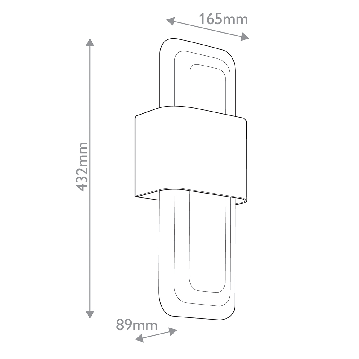 Бра с прямоугольным стеклянным плафоном Kichler в Тюмени