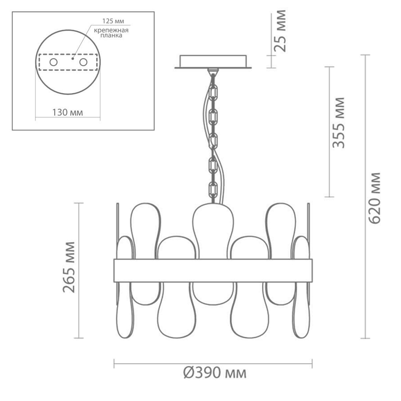 Люстра Eve Chandelier фигурное стекло диаметр 40 см Люстра Eve Chandelier фигурное стекло диаметр 40 см в Тюмени