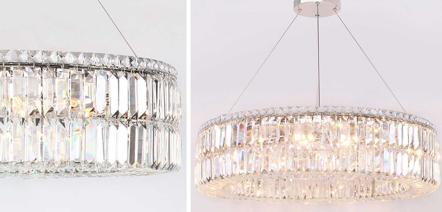 Люстра Darleen Crystal Nickel Chandelier 17 - фото