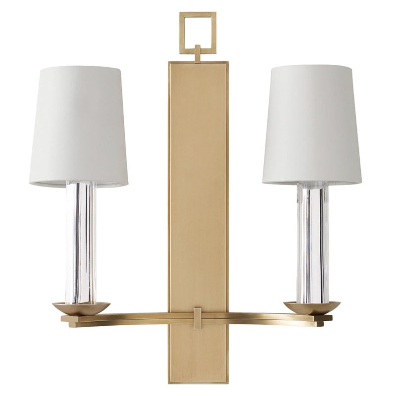 Бра Baker PH401 Trocadero Sconce Thomas Pheasant Белый Латунь Прозрачный Бра Baker PH401 Trocadero Sconce Thomas Pheasant Белый Латунь Прозрачный в Тюмени | Loft Concept