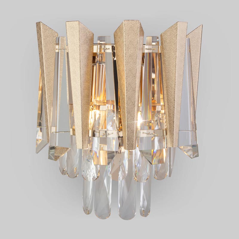 Бра Crystal Edge Sconce Прозрачный (Transparent) Золотой Бра Crystal Edge Sconce Прозрачный (Transparent) Золотой в Тюмени | Loft Concept