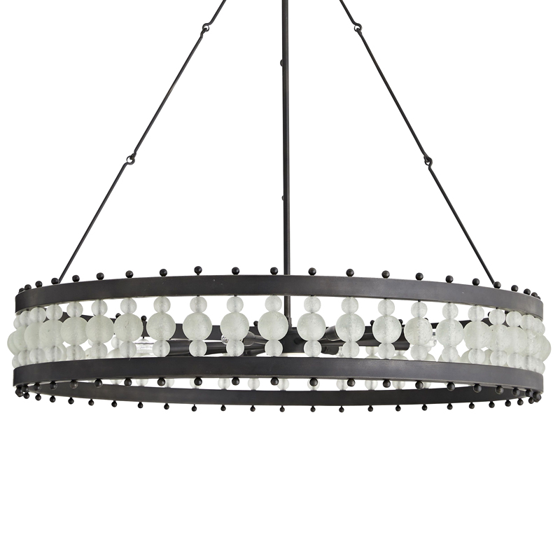 Люстра Arteriors ESME CHANDELIER Черный Прозрачный Люстра Arteriors ESME CHANDELIER Черный Прозрачный в Тюмени | Loft Concept