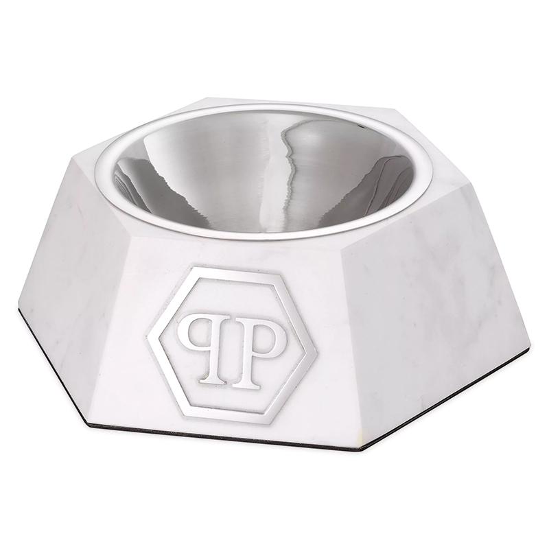 Миска для корма Dog Food bowl Nice L White Белый Сталь Миска для корма Dog Food bowl Nice L White Белый Сталь в Тюмени | Loft Concept