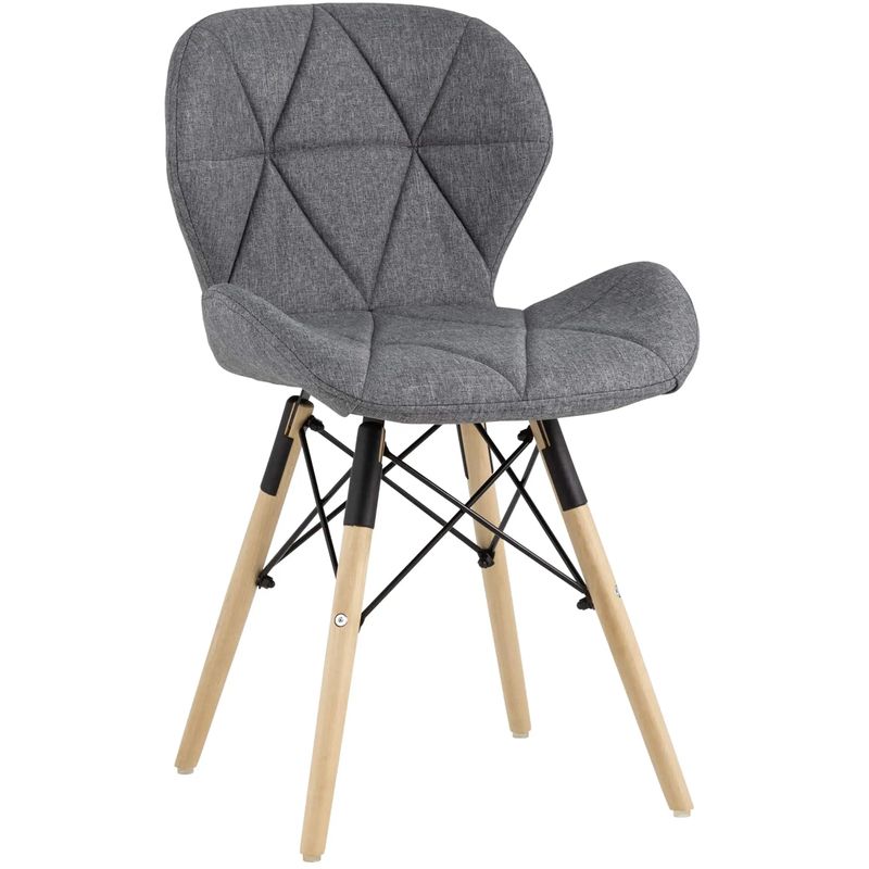Стул Jeroen Chair Рогожка Серый Цвет Серый Древесина Черный Стул Jeroen Chair Рогожка Серый Цвет Серый Древесина Черный в Тюмени | Loft Concept