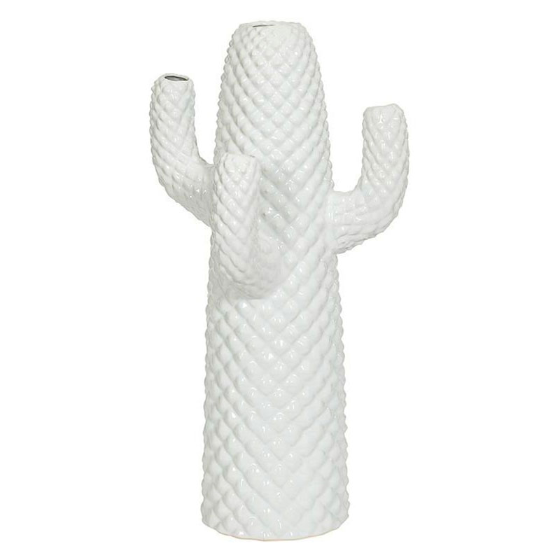 Фигурка керамика белый кактус большая White Cactus Белый Фигурка керамика белый кактус большая White Cactus Белый в Тюмени | Loft Concept