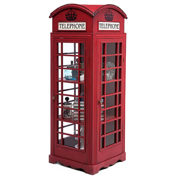 Витрина "Телефонная будка" London telephone box Красный (Red) Витрина "Телефонная будка" London telephone box Красный (Red) в Тюмени | Loft Concept