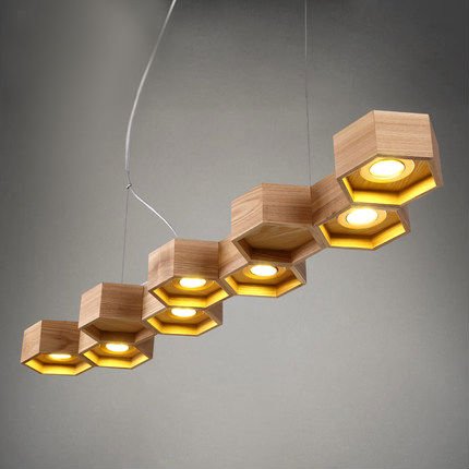 Люстра Honeycomb 7 Loft Wooden Ecolight Люстра Honeycomb 7 Loft Wooden Ecolight в Тюмени | Loft Concept