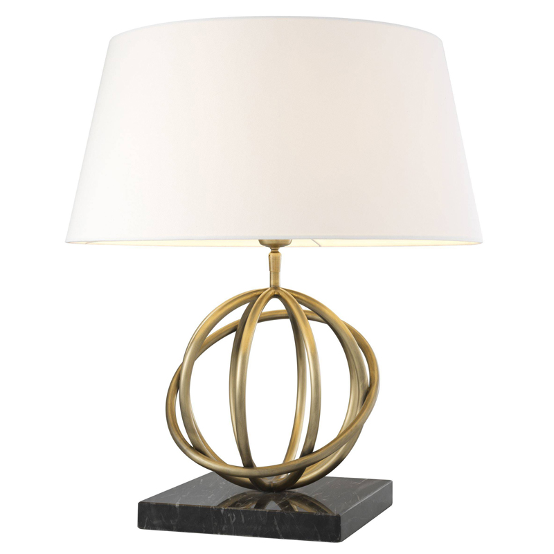 Настольная лампа Eichholtz Table Lamp Edition Белый Черный Латунь Античная полированная Настольная лампа Eichholtz Table Lamp Edition Белый Черный Латунь Античная полированная в Тюмени | Loft Concept