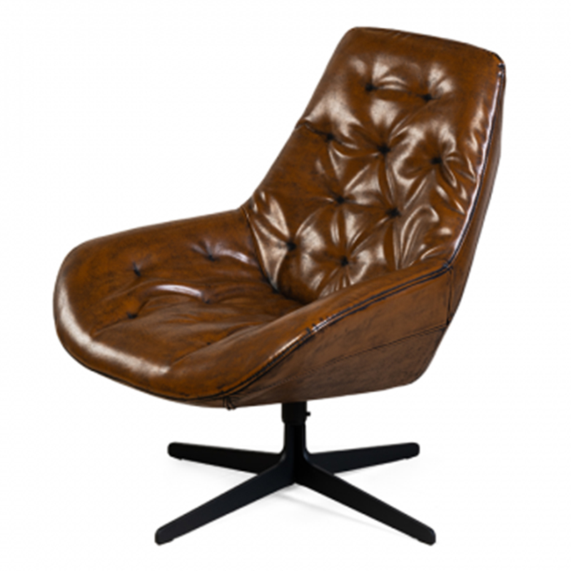Кресло Meylin Capitone Chair Коричневый Кресло Meylin Capitone Chair Коричневый в Тюмени | Loft Concept