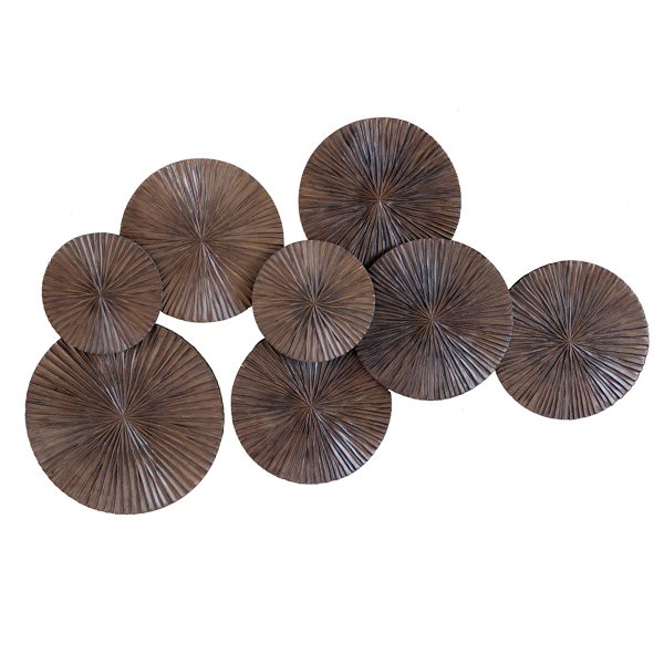Арт-объект Apollo Brown Wall Plaque Disc Коричневый Арт-объект Apollo Brown Wall Plaque Disc Коричневый в Тюмени | Loft Concept