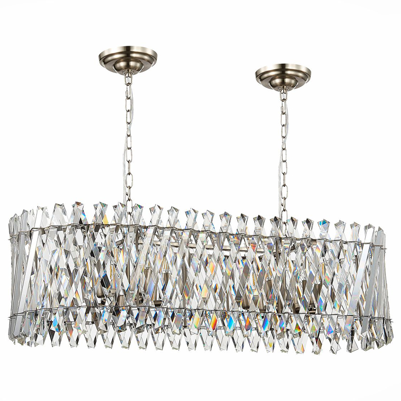 Люстра Kaeden Glass Chandelier 100 Прозрачный Никель Люстра Kaeden Glass Chandelier 100 Прозрачный Никель в Тюмени | Loft Concept