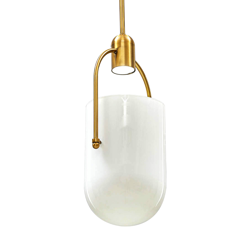 Подвесной светильник Allied Maker Hanging Lamp Золотой Белый Подвесной светильник Allied Maker Hanging Lamp Золотой Белый в Тюмени | Loft Concept