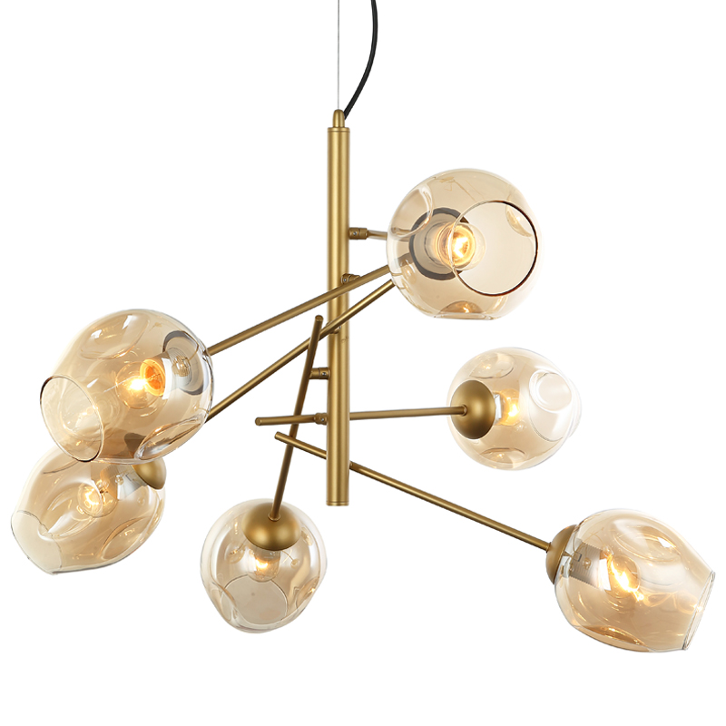Люстра Branching Bubble Chandelier Vertical Gold Золотой Янтарь (Amber) Люстра Branching Bubble Chandelier Vertical Gold Золотой Янтарь (Amber) в Тюмени | Loft Concept