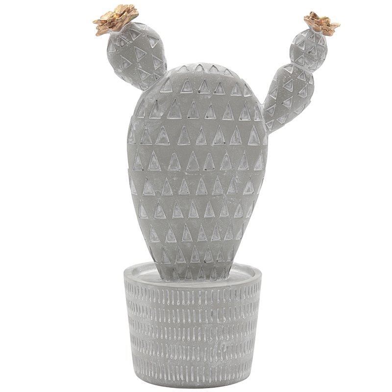 Статуэтка Gray Cactus Серый Золотой Статуэтка Gray Cactus Серый Золотой в Тюмени | Loft Concept
