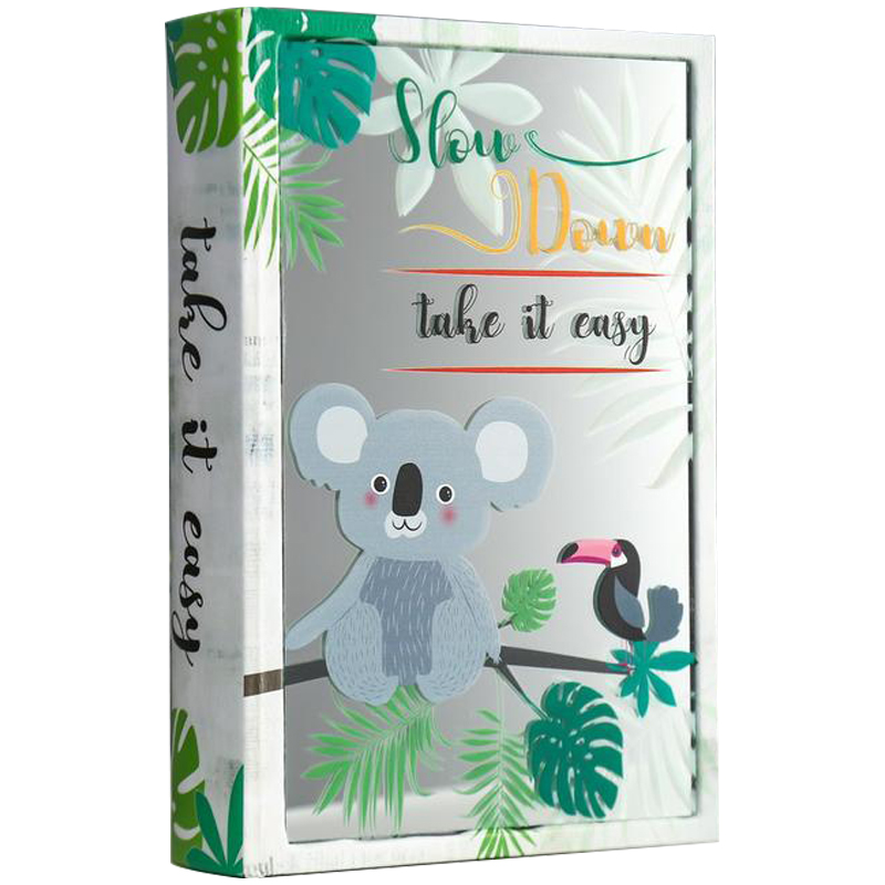 Шкатулка-книга Koala and Toucan Mirror Book Box Мульти Белый Зеленый Шкатулка-книга Koala and Toucan Mirror Book Box Мульти Белый Зеленый в Тюмени | Loft Concept
