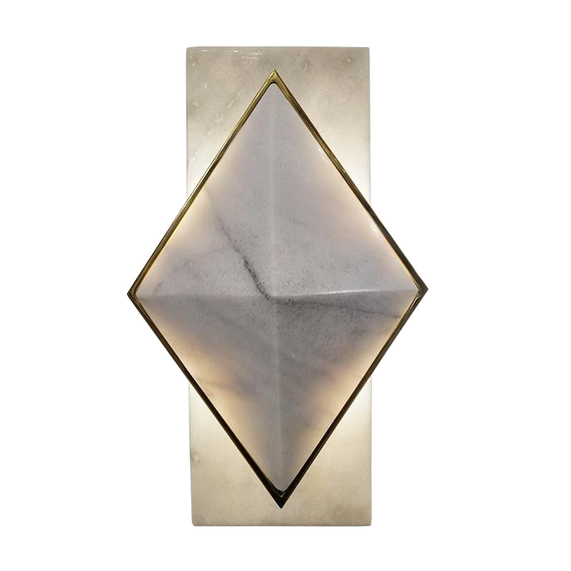 Бра Marble Diamond WALL LAMP Латунь Серый Бра Marble Diamond WALL LAMP Латунь Серый в Тюмени | Loft Concept