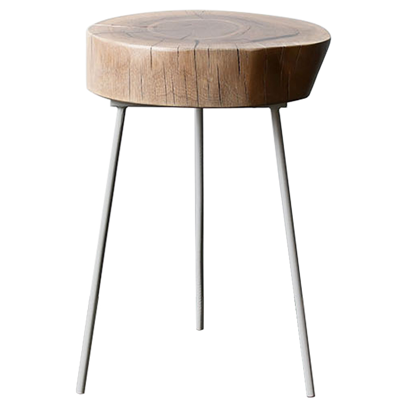 Приставной стол Cantu Industrial Metal Rust Side Table Светлый дуб Черный Приставной стол Cantu Industrial Metal Rust Side Table Светлый дуб Черный в Тюмени | Loft Concept