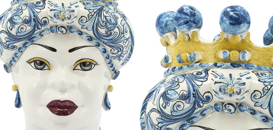 Ваза VASE MORO LADY CROWN blue Ваза VASE MORO LADY CROWN blue - Loft-Concept в Тюмени