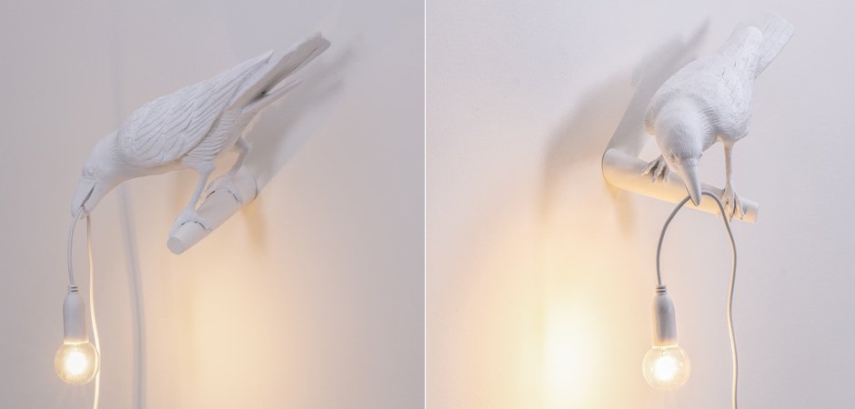 Бра Seletti Bird Lamp White Looking Бра Seletti Bird Lamp White Looking - Loft-Concept в Тюмени