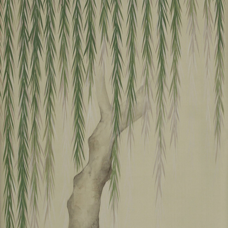 Обои ручная роспись Willow Special Colourway on Icefield dyed silk Обои ручная роспись Willow Special Colourway on Icefield dyed silk в Тюмени | Loft Concept