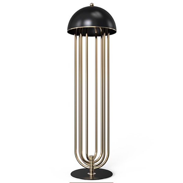 Торшер Delightfull Turner Floor Light Черный Белый Медь светлая Золотой Торшер Delightfull Turner Floor Light Черный Белый Медь светлая Золотой в Тюмени | Loft Concept