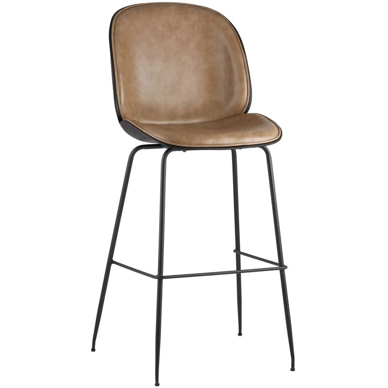 Стул Барный Винтажная Коричневыя Экокожа Vendramin Bar Chair Коричневый винтаж Черный Стул Барный Винтажная Коричневыя Экокожа Vendramin Bar Chair Коричневый винтаж Черный в Тюмени | Loft Concept