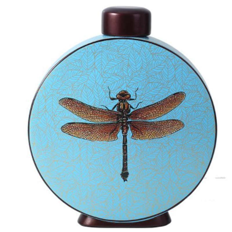 Ваза Blue Vase Dragonfly Голубой Коричневый Ваза Blue Vase Dragonfly Голубой Коричневый в Тюмени | Loft Concept