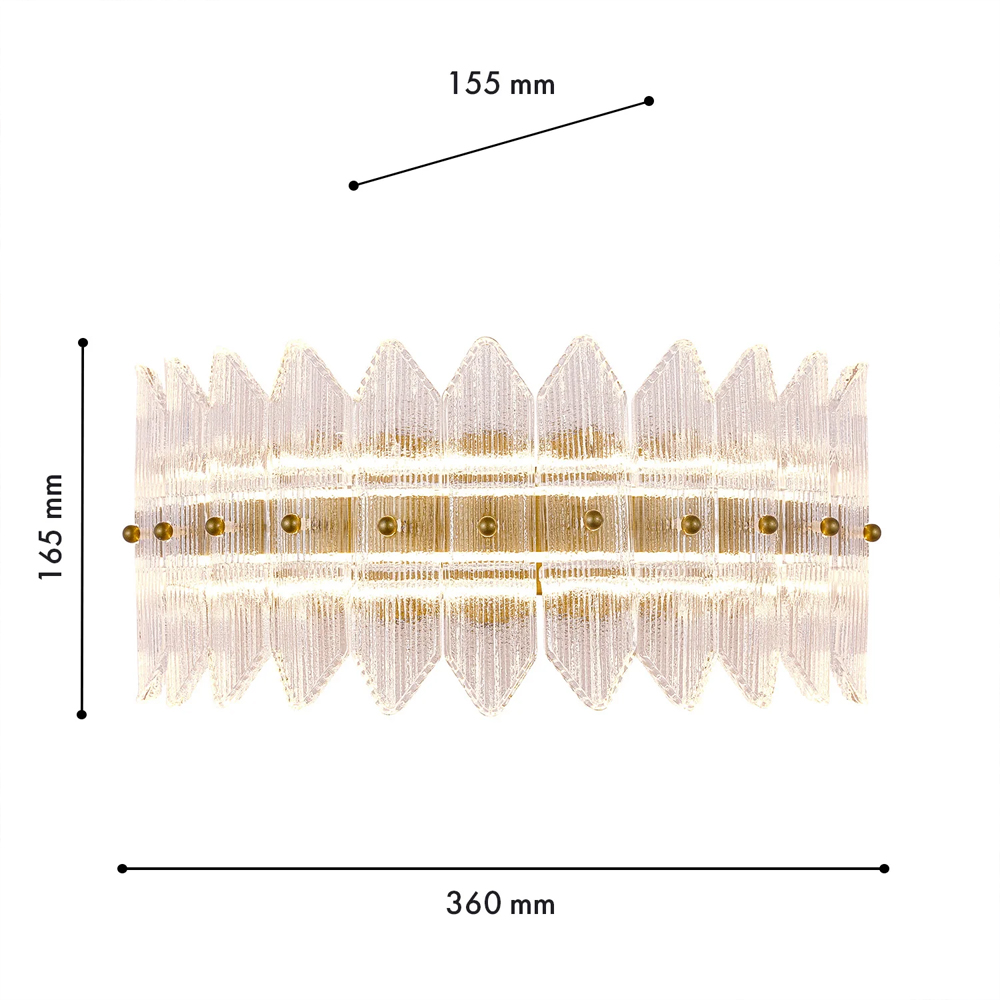 Бра с декоративными элементами в виде лепестков Round Light Flashing в Тюмени