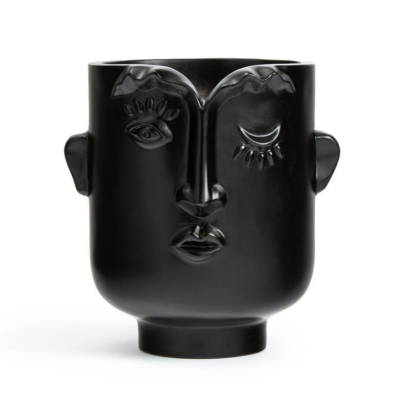 Ваза Black Head Vase Глянцевый черный Ваза Black Head Vase Глянцевый черный в Тюмени | Loft Concept