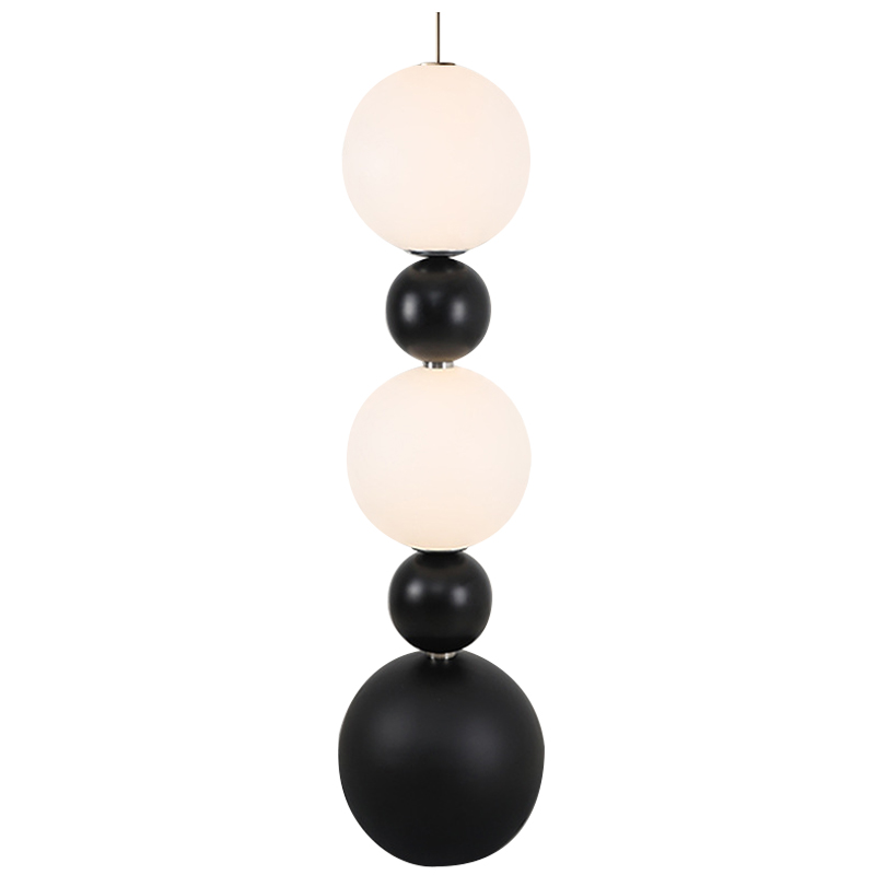 Торшер Five Round Shapes Floor Lamp Черно-белый Торшер Five Round Shapes Floor Lamp Черно-белый в Тюмени | Loft Concept