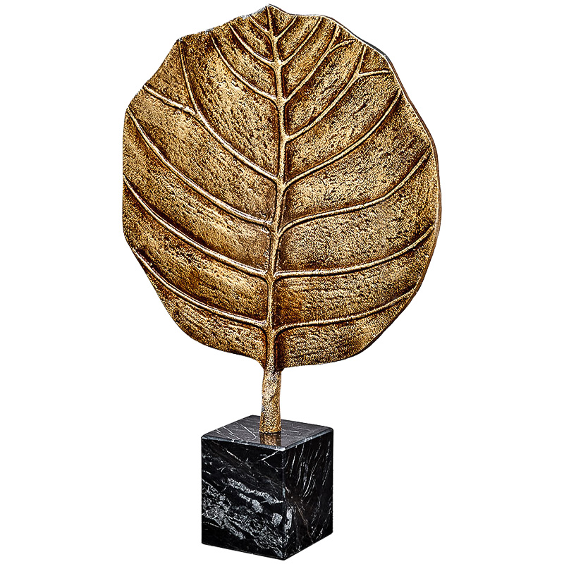 Аксессуар Gold Leaf Золотой Черный Мрамор Nero Аксессуар Gold Leaf Золотой Черный Мрамор Nero в Тюмени | Loft Concept