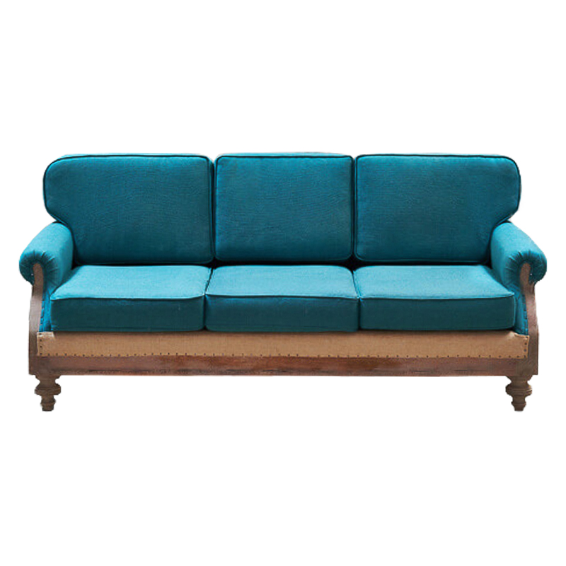 Диван Deconstructed Sofa turquoise Linen triple Коричневый Бирюзовый Диван Deconstructed Sofa turquoise Linen triple Коричневый Бирюзовый в Тюмени | Loft Concept
