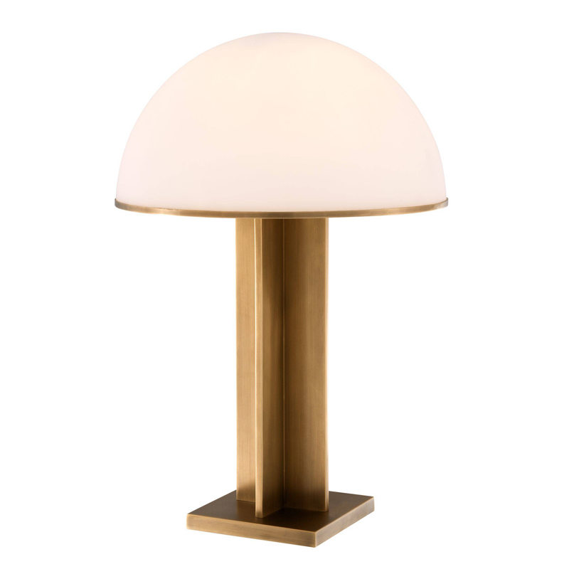 Настольная лампа Eichholtz Table Lamp Berkley Латунь Античная полированная Белое матовое стекло Настольная лампа Eichholtz Table Lamp Berkley Латунь Античная полированная Белое матовое стекло в Тюмени | Loft Concept