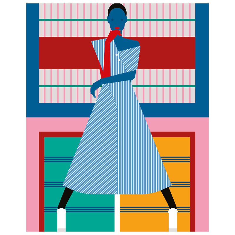 Постер Geometric Woman Мульти Постер Geometric Woman Мульти в Тюмени | Loft Concept