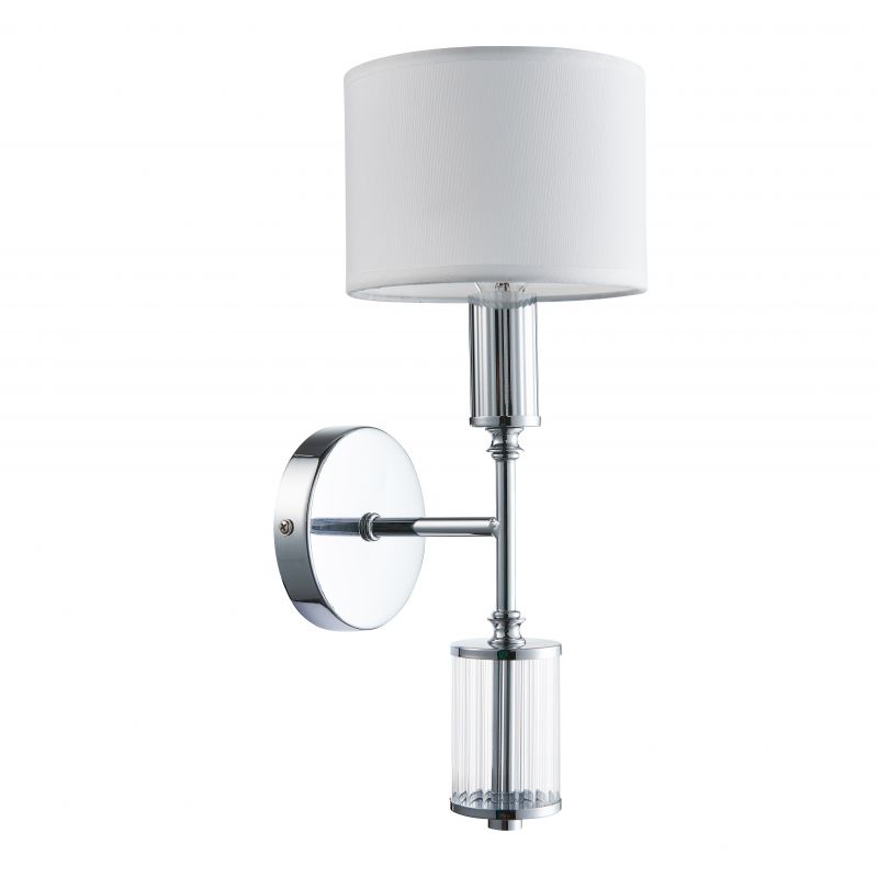 Бра Laurent Sconce white Хром Белый Прозрачный Бра Laurent Sconce white Хром Белый Прозрачный в Тюмени | Loft Concept