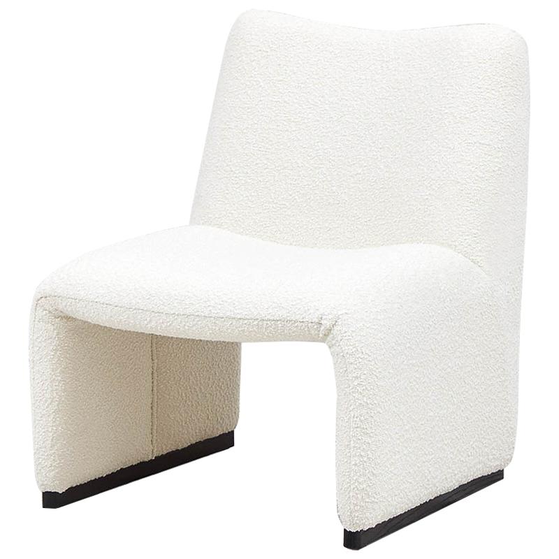 Кресло белое Cress White Boucle Collection Armchair Белый Кресло белое Cress White Boucle Collection Armchair Белый в Тюмени | Loft Concept