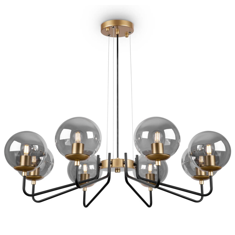 Люстра Benigno Chandelier Золотой Прозрачный (Transparent) Черный Люстра Benigno Chandelier Золотой Прозрачный (Transparent) Черный в Тюмени | Loft Concept