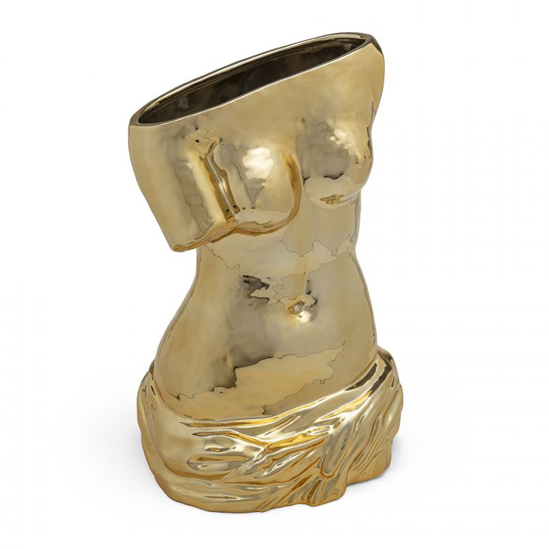 Ваза Seletti Milo Vase Глянцевое золото Ваза Seletti Milo Vase Глянцевое золото в Тюмени | Loft Concept