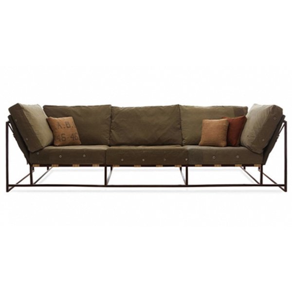 Диван Inheritance Sofa Olive Military Fabric Оливковый Диван Inheritance Sofa Olive Military Fabric Оливковый в Тюмени | Loft Concept