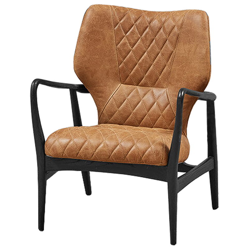 Кресло Ottavio Chair Карамель Черный Кресло Ottavio Chair Карамель Черный в Тюмени | Loft Concept