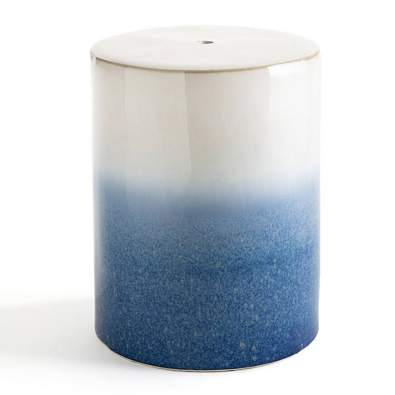 Керамический табурет Ombre Ceramic stool Белый Голубой Керамический табурет Ombre Ceramic stool Белый Голубой в Тюмени | Loft Concept