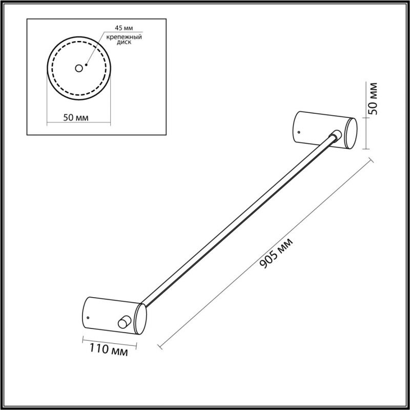 Бронзовое светодиодное бра Trumpet tube Wide Бронзовое светодиодное бра Trumpet tube Wide в Тюмени