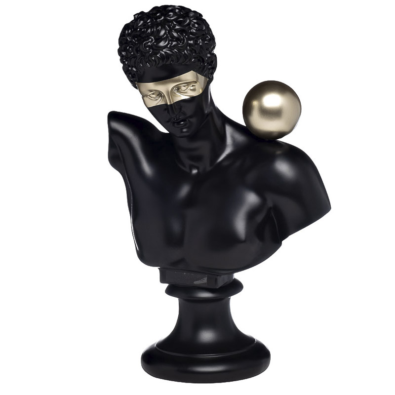 Статуэтка Antique Bust man Золотой Черный Статуэтка Antique Bust man Золотой Черный в Тюмени | Loft Concept