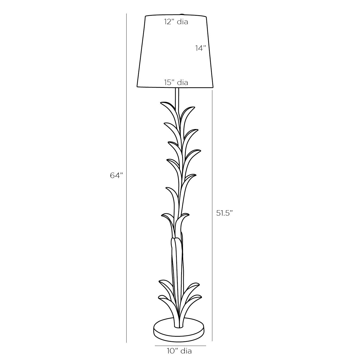 Торшер Arteriors ABBOTT FLOOR LAMP Торшер Arteriors ABBOTT FLOOR LAMP в Тюмени