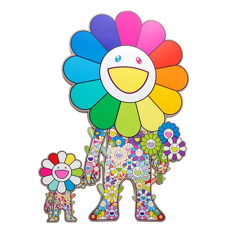 Takashi Murakami Большой Арт-объект на стену Смеющиеся Цветы Мульти Takashi Murakami Большой Арт-объект на стену Смеющиеся Цветы Мульти в Тюмени | Loft Concept