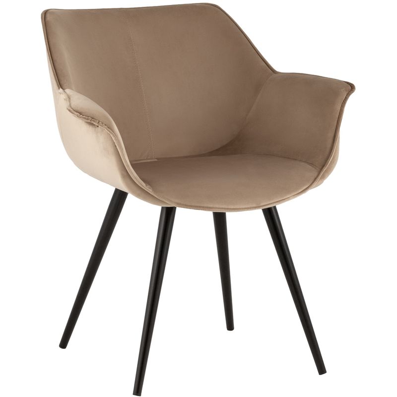 Стул Mason chair Велюр Капучино Бежевый Черный Стул Mason chair Велюр Капучино Бежевый Черный в Тюмени | Loft Concept