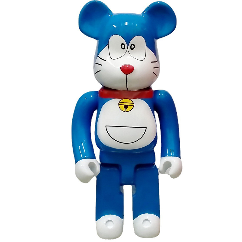 Статуэтка Bearbrick Doraemon Happy Синий Белый Красный Статуэтка Bearbrick Doraemon Happy Синий Белый Красный в Тюмени | Loft Concept